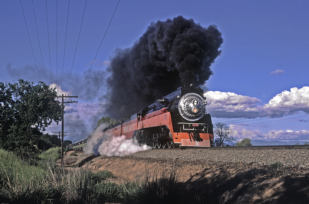 Train Traveling Through Los Molonos Ca