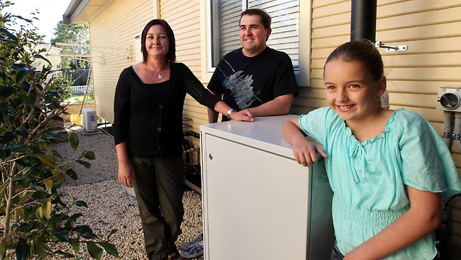 family prefers to stay outside due to cooler temperature