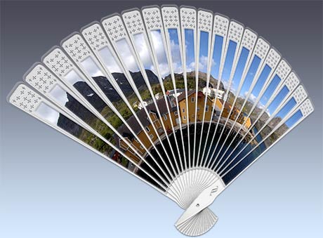 handheld fan keeps you cool in hot temperatures