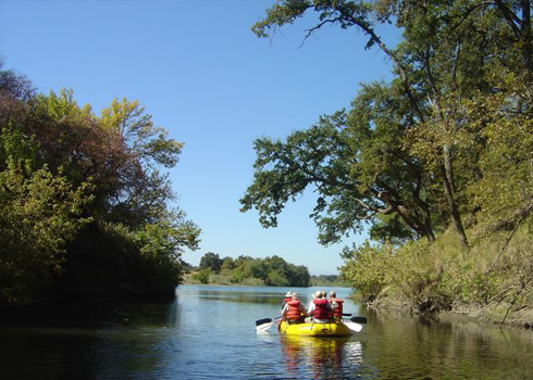 Sacramento River rafting Chico California